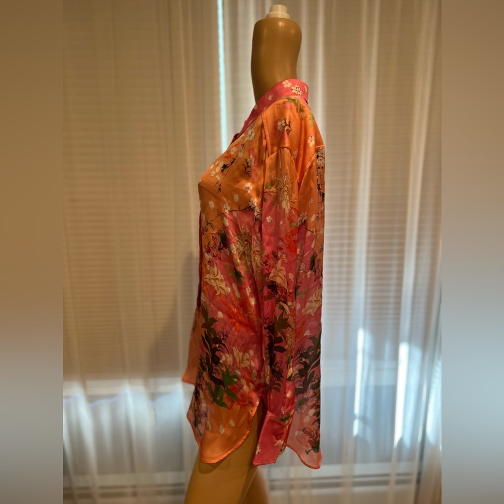 NWT $1680 Givenchy Floral Print Long Sleeve Shirt - Picture 11 of 16